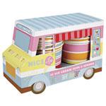 Furgoneta Helados de Cartón Decorada 