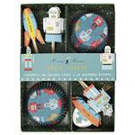 Fundas y decoraciones Cupcakes Galaticos/Robot 