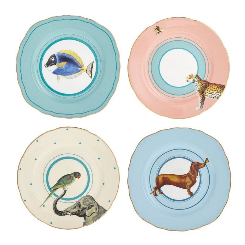 Plato Porcelana - 16 cm animales Yvonne Ellen