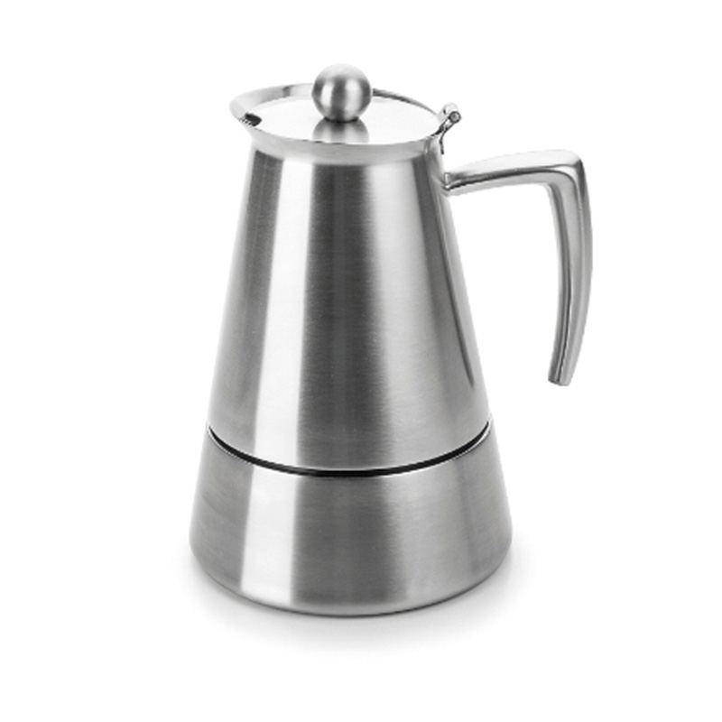 Comprar cafetera de acero inoxidable para inducción de Ilsa. Precios  capacidad 2 tazas