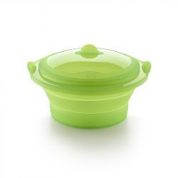 Malla para cocina de Lekué en silicona platino, para cocer verduras.