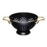 Colador Acero Inox Negro y Bronce