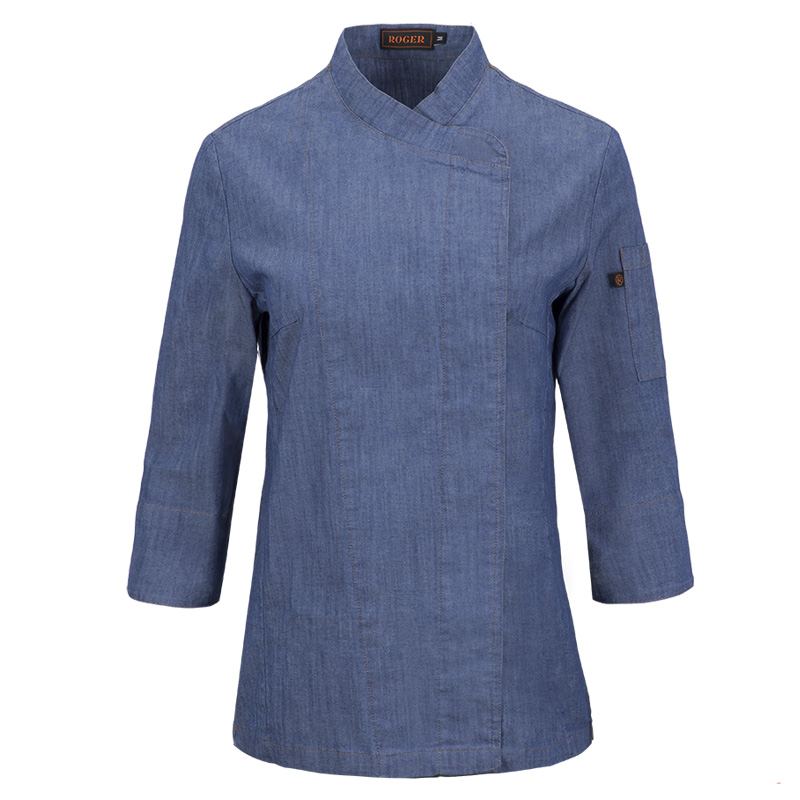 templado Broma Potencial Chaqueta de cocina vaquera para mujer, ¡complemento textil ideal!