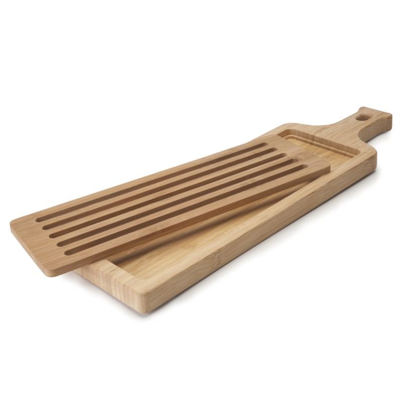 Tabla De Bambú Para Cortar Pan Bambú 10,5 X 2,5 X 49,5 Cm (12