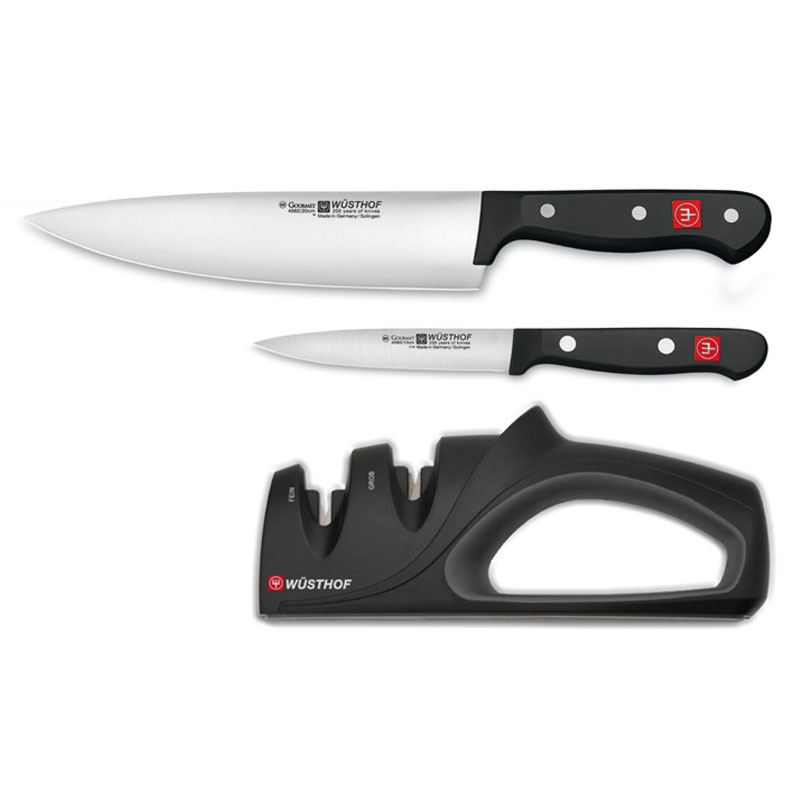 Wusthof Gourmet Set Cuchillos Cocinero y Estuche enrollable