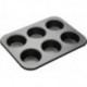 Molde Para Muffin y Cupcake Antiadherente de 6 Cavidades