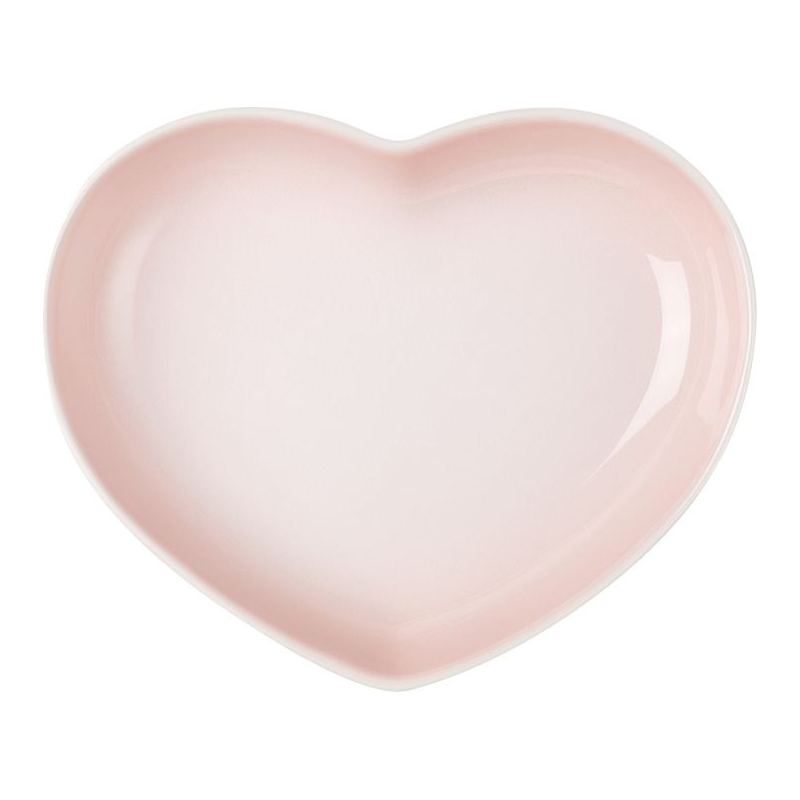 Plato Llano Corazón Le Creuset - Rosa