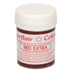 Colorante en Pasta Concentrado Sugarflair Extra Rojo 42 gr,