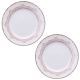 Plato de postre Riflessi Rosa porcelana fina