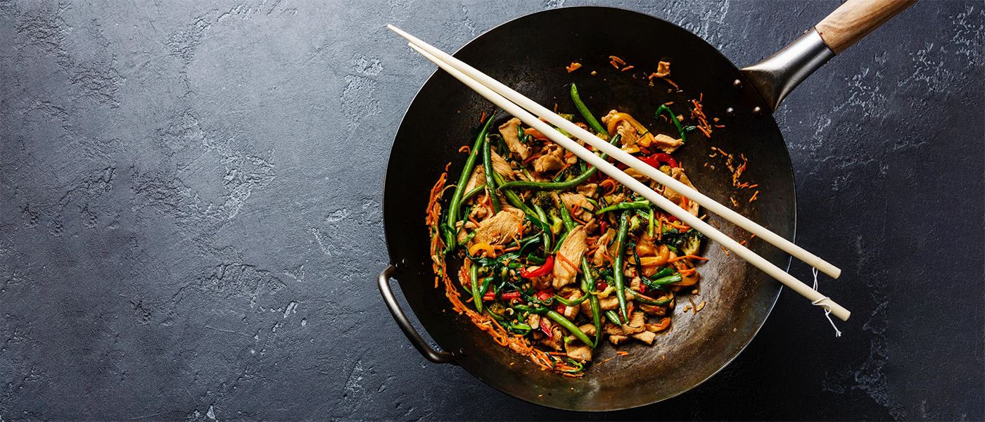 Tren Leer Química Clase de cocina de wok - taller participativo de recetas asiáticas