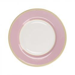 Plato para té rosa