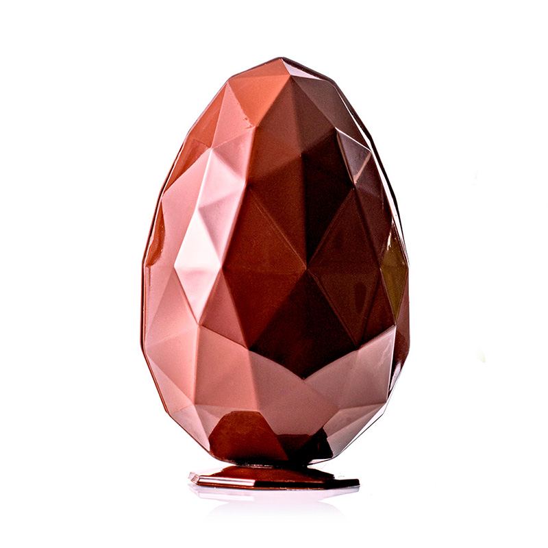 Molde de Huevos de Pascua con vistoso acabado a modo de diamante.