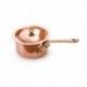 Mini cazo de cobre con mango de bronce con tapa