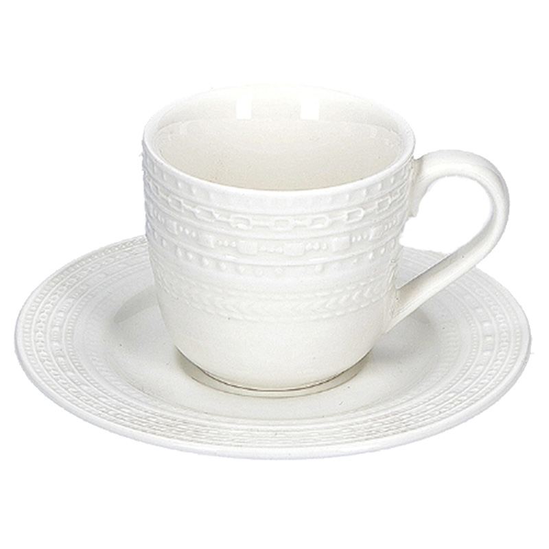 Comprar Taza Desayuno con Plato Oasis Porcelana 400ml en Teklassic