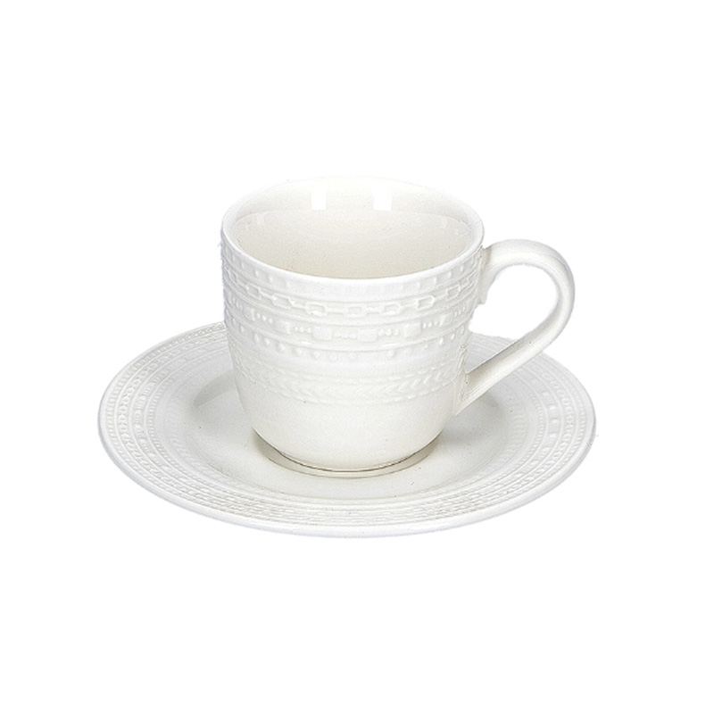 Taza de café Casale, ¡6 tazas vintage en porcelana blanca!