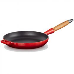 Sartén Baja de Hierro mango Madera Le Creuset - Varios tamaños