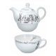 Tetera individual con taza
