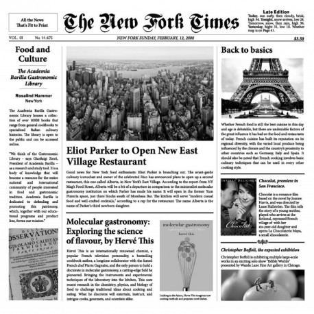 10 Hojas Periódico New York Times