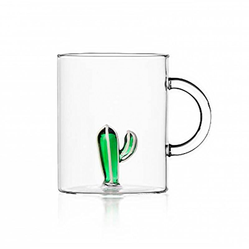 Mug cactus verde cristal