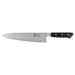 Cuchillo Cocinero Damasco Mango Micarta Negro 21cm