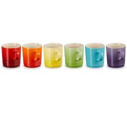 Tazas Le Creuset 350 ml Set de 6 - Varios Colores ARCOÍRIS
