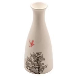 Jarra de sake con diseño naturaleza oriental