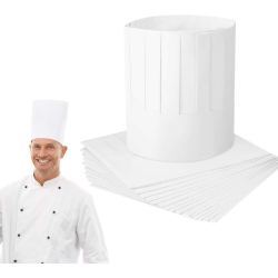 Gorro Chef Papel Blanco