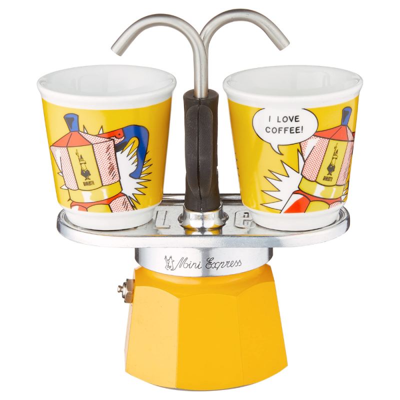 Set mini express bialetti y dos tazas
