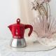 Cafetera Italiana Inducción Roja - 3 y 6 Tazas