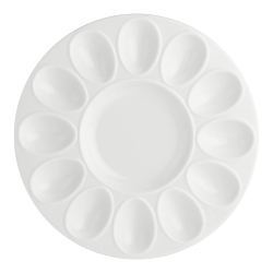 Plato huevos porcelana