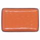 Fuente rectangular esmaltada naranja
