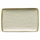 Fuente rectangular esmaltada blanca