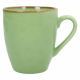 Taza cerámica esmaltada verde