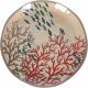 JUEGO 2 PLATOS RED SALAD SEA LIFE 21CM