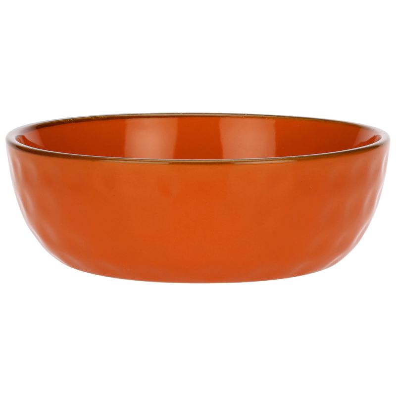 bol de gres naranja