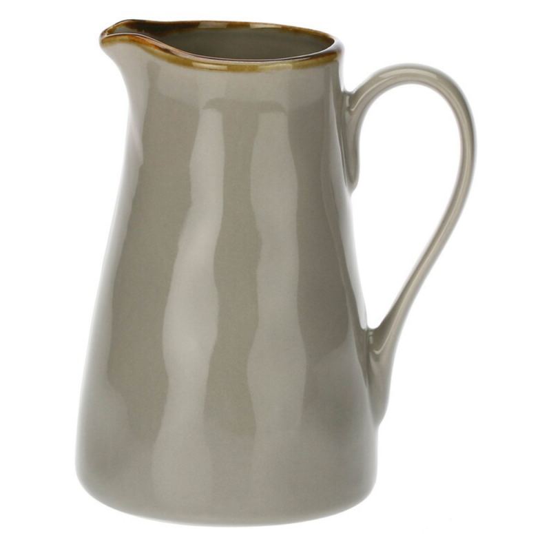 Jarra cerámica esmaltada gris