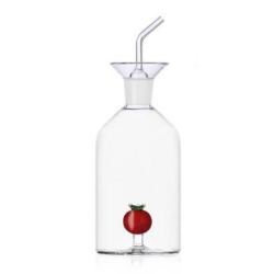 Aceitera antigoteo en cristal con tomate