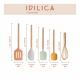 Juego de 5 utensilios de silicona pastel 