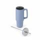 Termo XL S´Well 1.1L azul con pajita