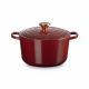 Cocotte de hierro fundido bordeaux