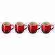 tazas Le creuset set de 4 - cereza