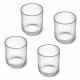 Juego 4 vasos de cristal de 400 ml