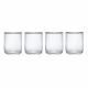  vasos de cristal borde dorado 400 ml