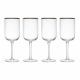 Copas de vino cristal estriado 