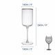 Juego de 4 copas 450 ml medidas