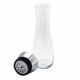 Botella de cristal con tapa Inox 1L