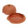 Cazuela o quesera de barro con tapa para hornear y servir quesos