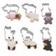 Set 6 cortagalletas de animales Westmark