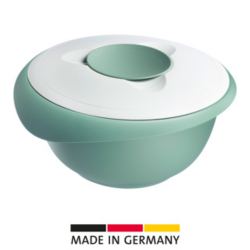 Bol mezclador (con tapa en dos partes), 2,5 l, verde/blanco