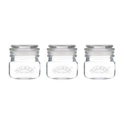Set 3 tarros de cristal kilner